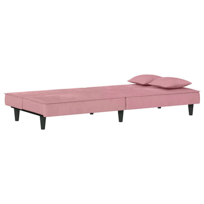 Schlafsofa Rosa Samt