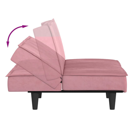 Schlafsofa Rosa Samt