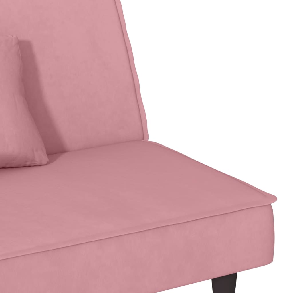 Schlafsofa Rosa Samt