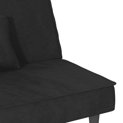 Schlafsofa Schwarz Samt