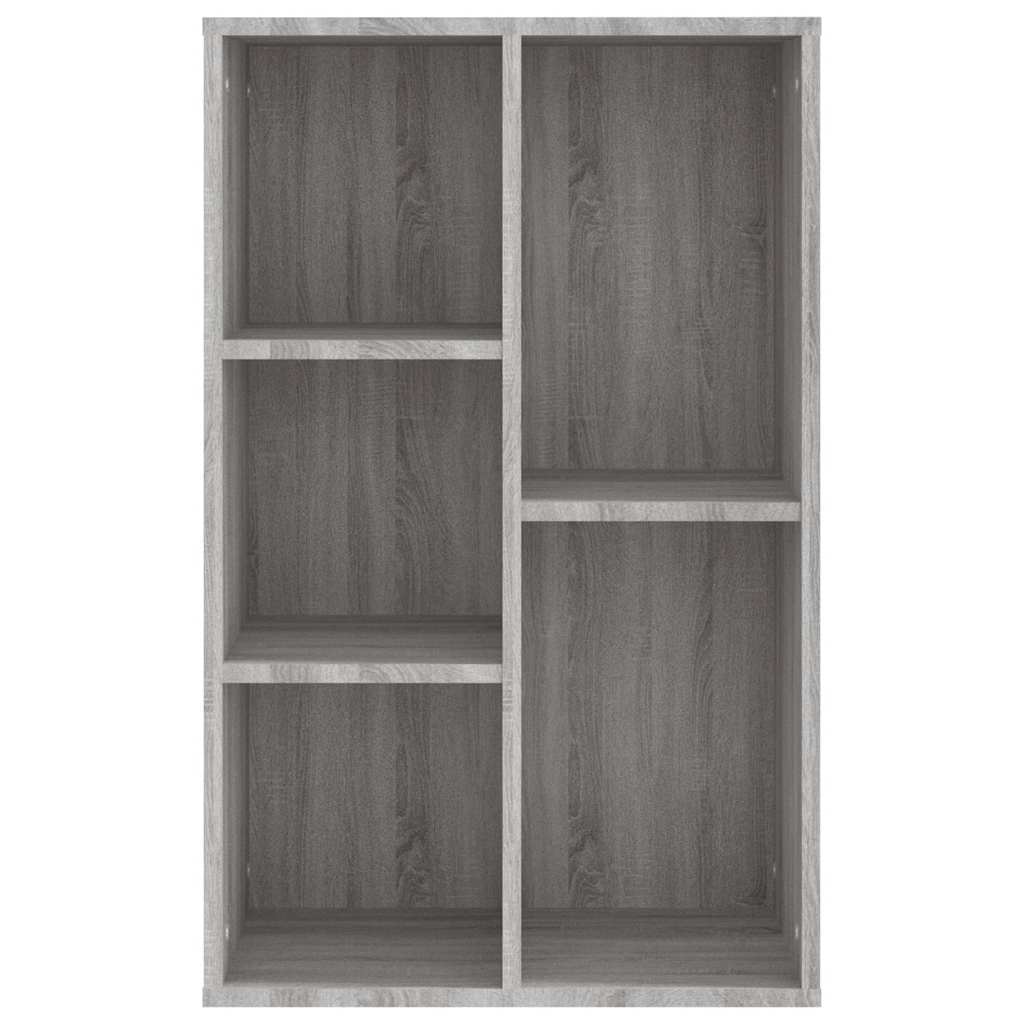 Bücherregal/Sideboard Grau Sonoma 50x25x80 cm Holzwerkstoff