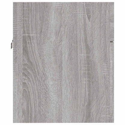 2-tlg. Badmöbel-Set Grau Sonoma Holzwerkstoff