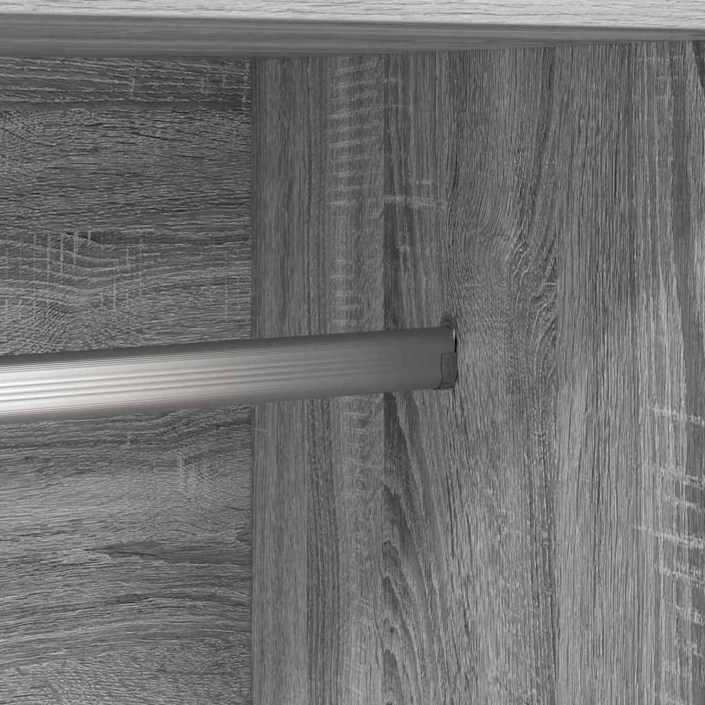 Kleiderschrank Grau Sonoma 82,5x51,5x180 cm Holzwerkstoff