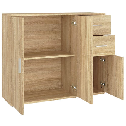 Sideboard Sonoma-Eiche 91 x 29,5 x 75 cm Holzwerkstoff