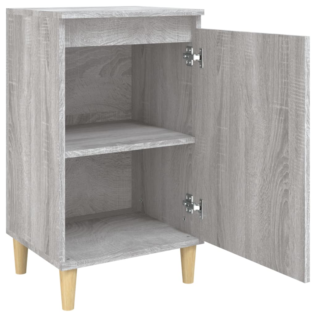 Nachttische 2 Stk. Grau Sonoma 40x35x70 cm Holzwerkstoff