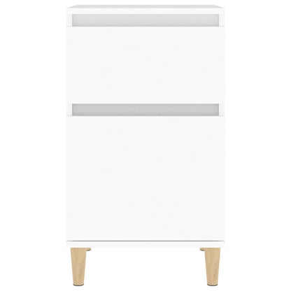 Nachttische 2 Stk. Weiß 40x35x70 cm