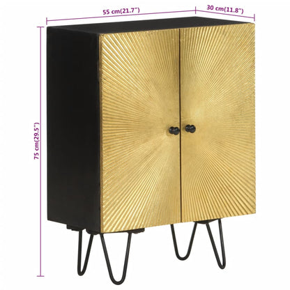 Sideboard 55x30x75 cm Massivholz Mango