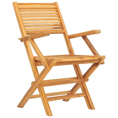 Gartenstühle 2 Stk. Klappbar 55x62x90 cm Massivholz Teak