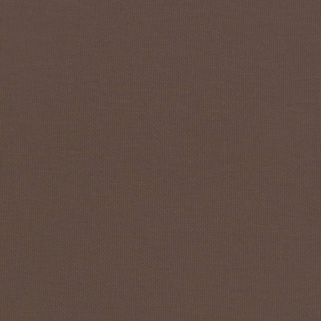 Schaukelstuhl Dunkelbraun Stoff