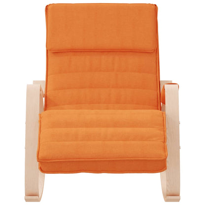 Schaukelstuhl Dunkelgelb Stoff