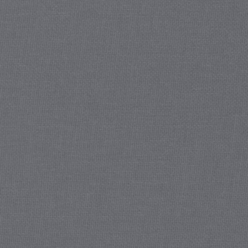 Fußhocker Dunkelgrau 51x41x40 cm Stoff