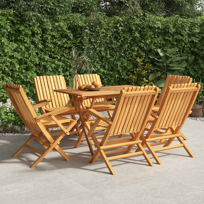 Gartenstühle 6 Stk. Klappbar 61x67x90 cm Massivholz Teak