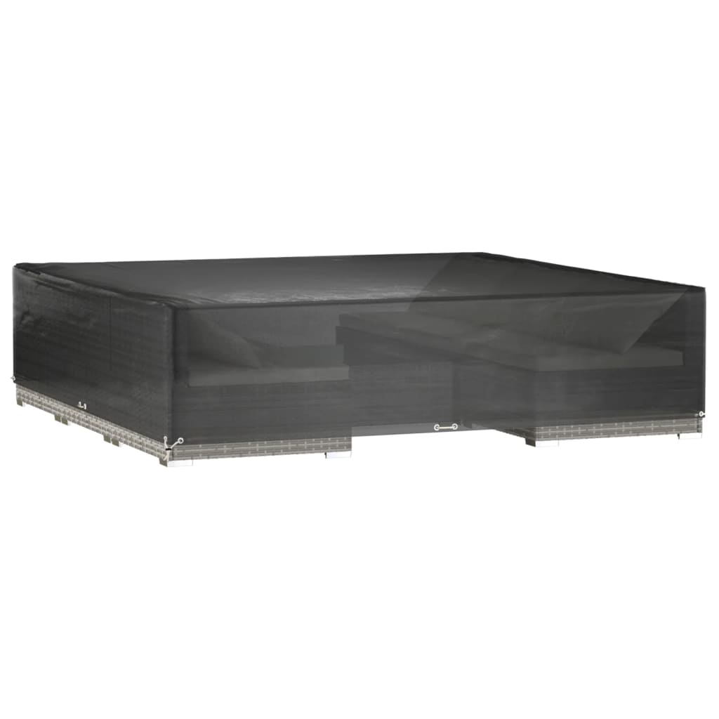 Gartenmöbel-Abdeckungen 2 Stk. 16 Ösen 240x240x55cm Quadratisch
