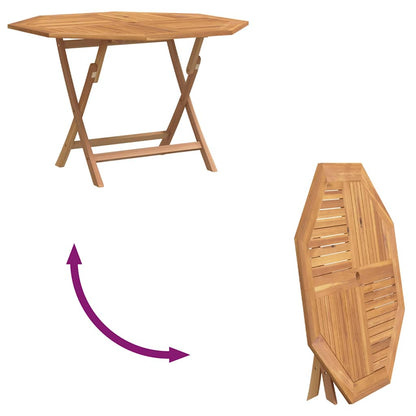Gartentisch Klappbar 110x110x75 cm Massivholz Teak