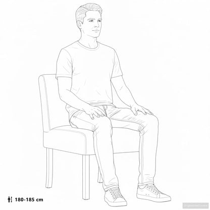 Polsterstuhl Hellgrau Stoff