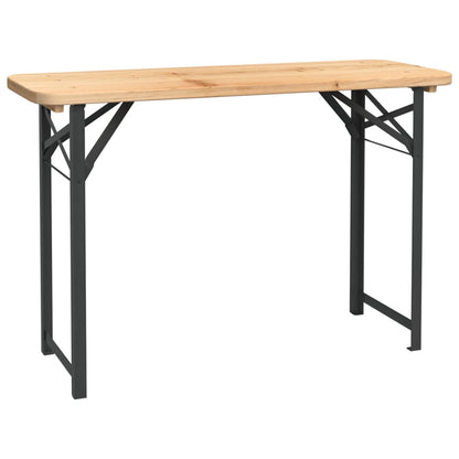 3-tlg. Biertisch-Set Klappbar Massivholz Tanne