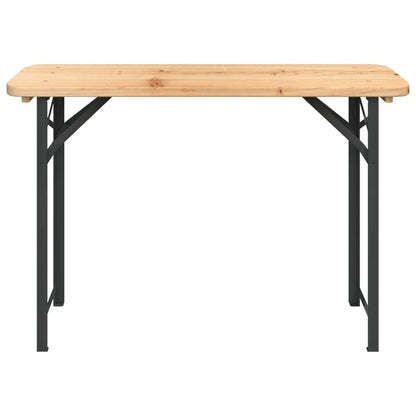 3-tlg. Biertisch-Set Klappbar Massivholz Tanne