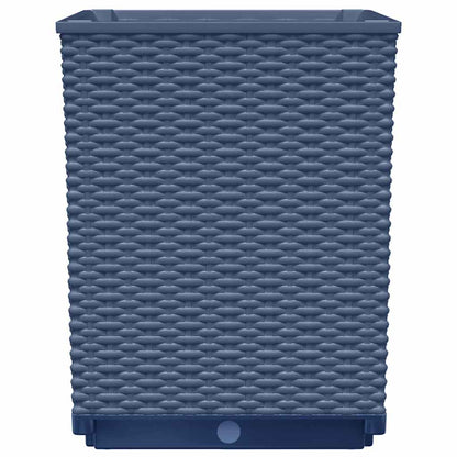 Pflanzkübel 2 Stk. Blaugrau 30x30x37 cm Polypropylen