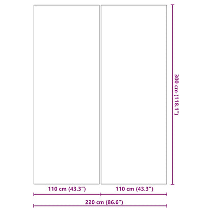 Pool-Bodentuch Hellgrau 300x220 cm Polyester Geotextil