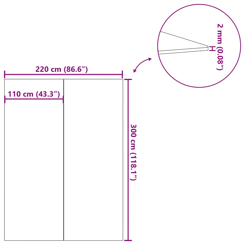 Pool-Bodentuch Hellgrau 300x220 cm Polyester Geotextil