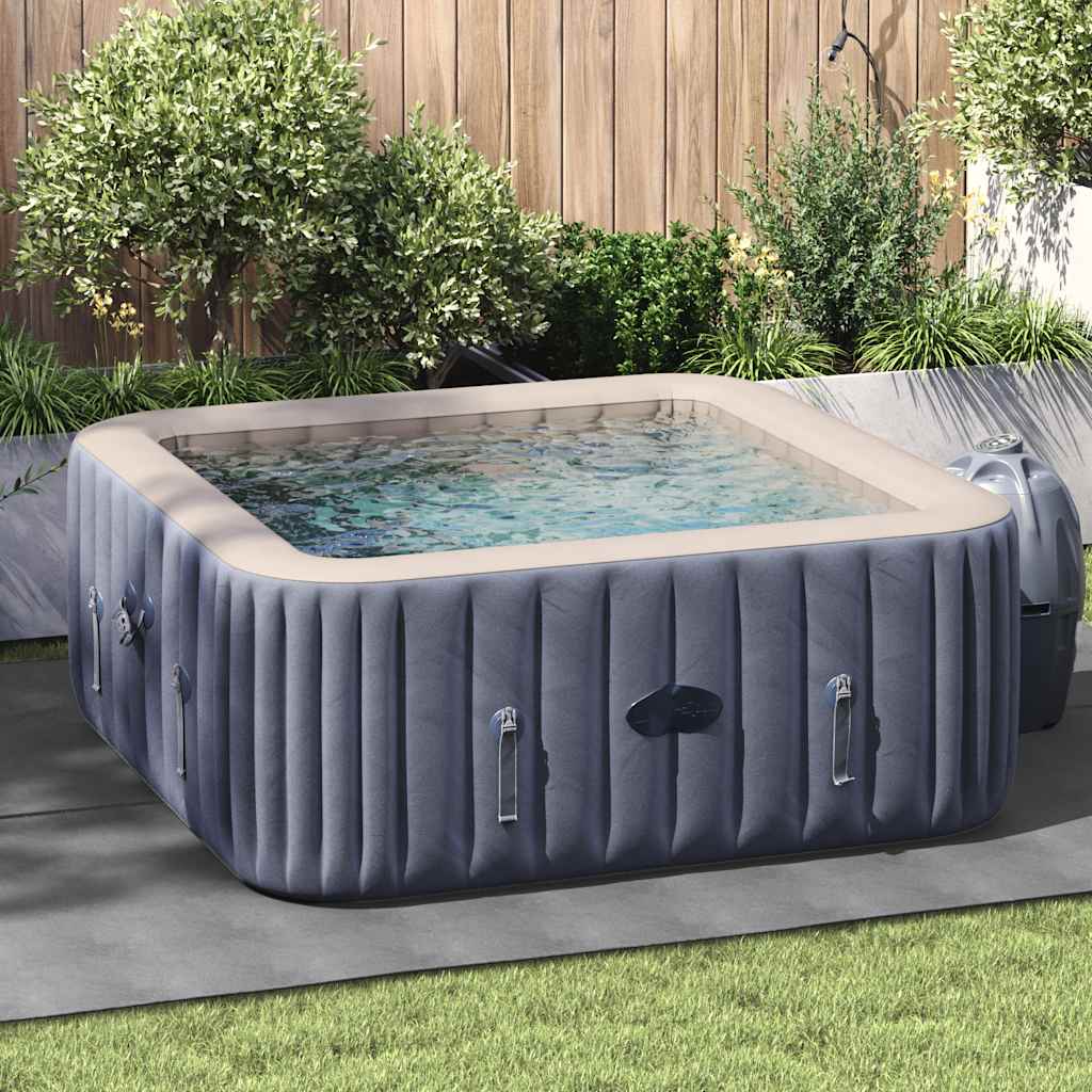 Pool-Bodentuch Hellgrau 300x220 cm Polyester Geotextil