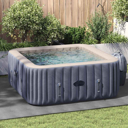 Pool-Bodentuch Hellgrau 300x220 cm Polyester Geotextil
