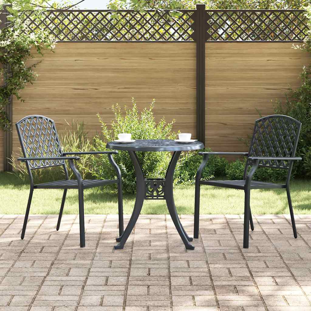 Gartenstuhl 2 pcs Anthrazit 56 x 65 x 89 cm Stahl