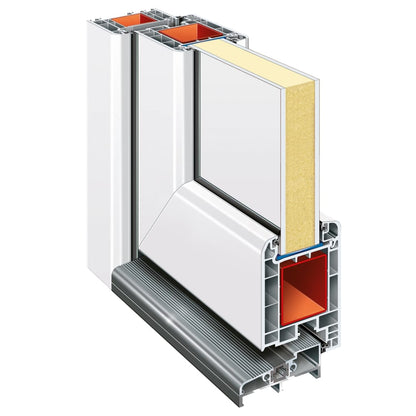 Haustür Weiß 98x200 cm PVC