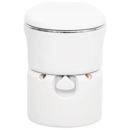 Camping-Einbautoilette Weiß 24+17 L HDPE & Stahl