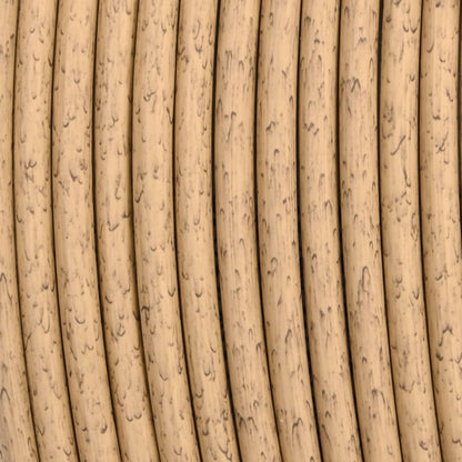 3-tlg. Garten-Lounge-Set mit Kissen Beige Poly Rattan