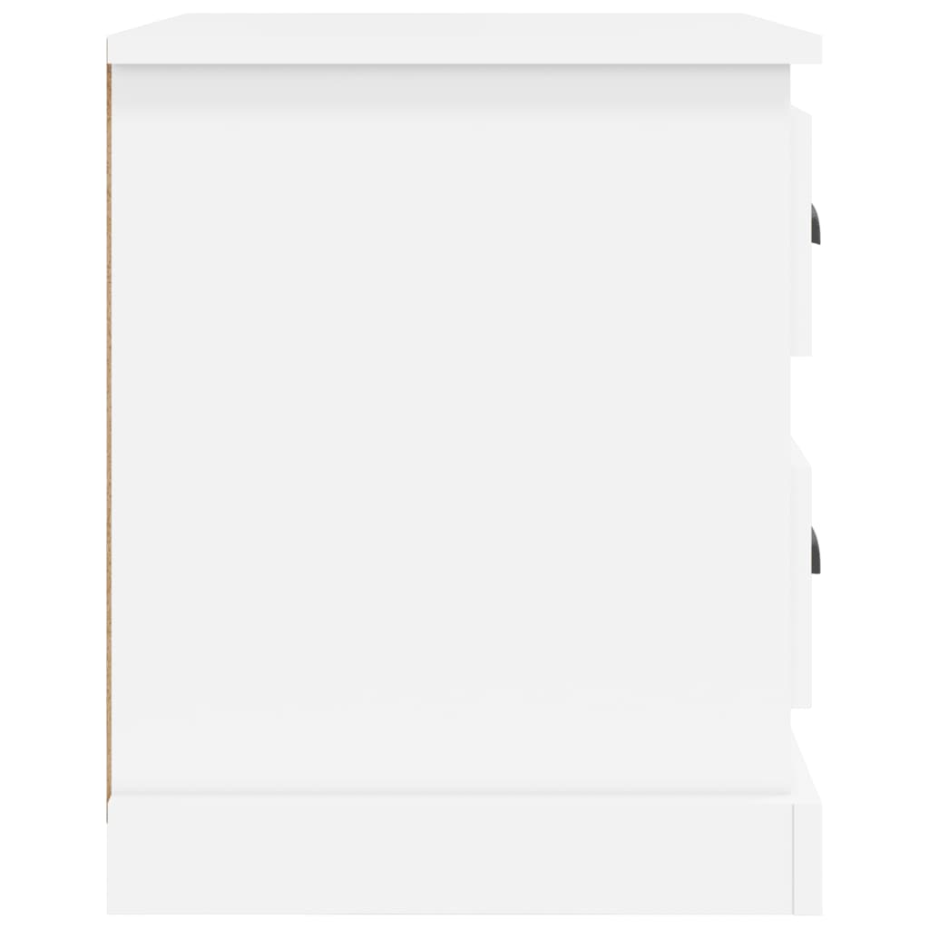 Nachttische 2 Stk. Weiß 39x39x47,5 cm Holzwerkstoff