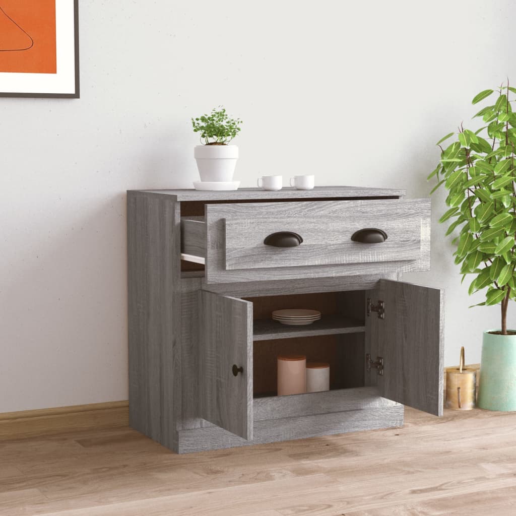 Sideboard Grau Sonoma 70x35,5x67,5 cm Holzwerkstoff