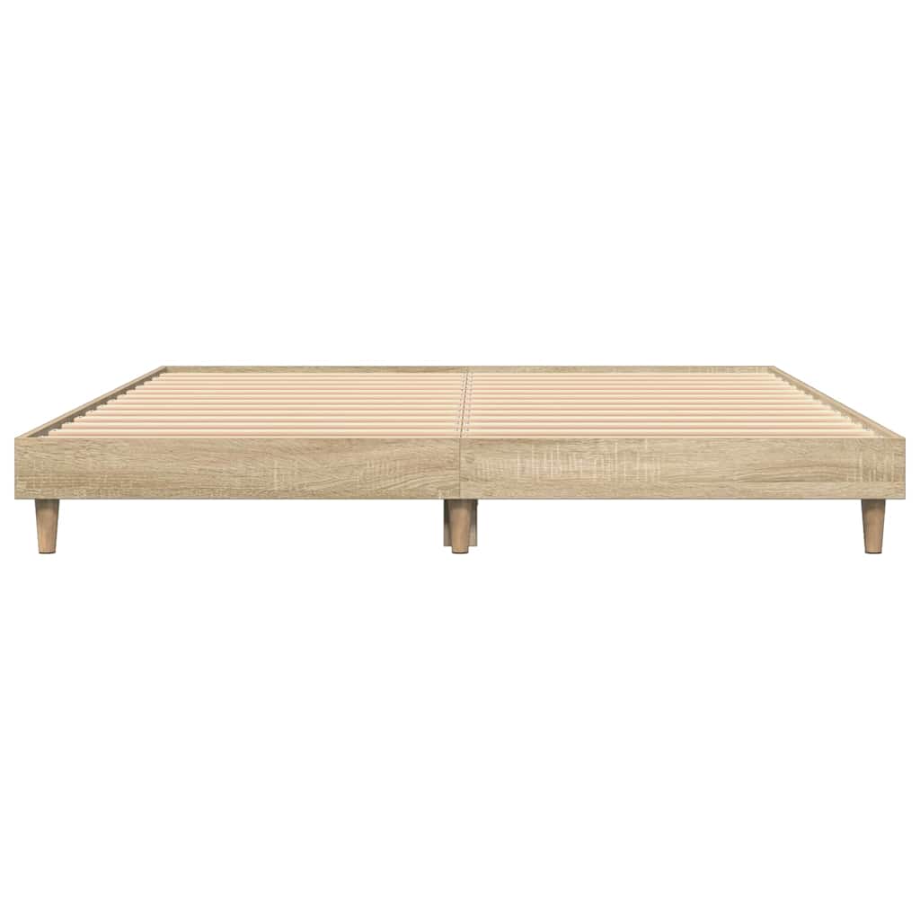 Bettgestell ohne Matratze Sonoma-Eiche 140x200 cm Holzwerkstoff