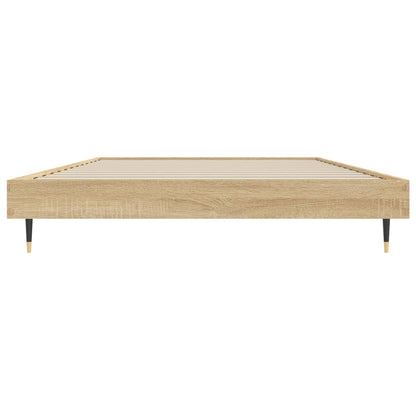 Bettgestell ohne Matratze Sonoma-Eiche 90x200 cm Holzwerkstoff