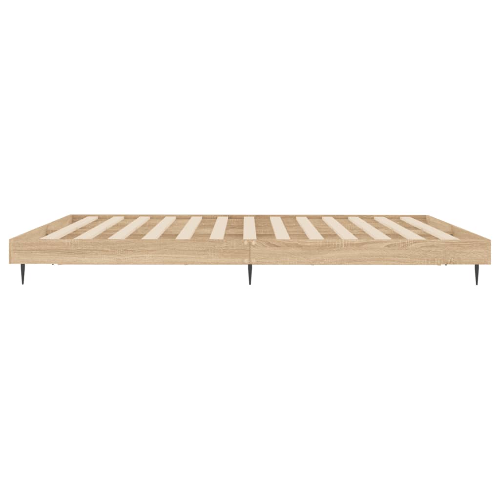 Bettgestell ohne Matratze Sonoma-Eiche 180x200 cm Holzwerkstoff