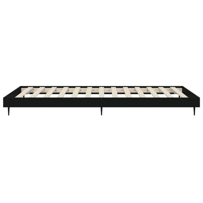 Bettgestell Schwarz 90x200 cm Holzwerkstoff