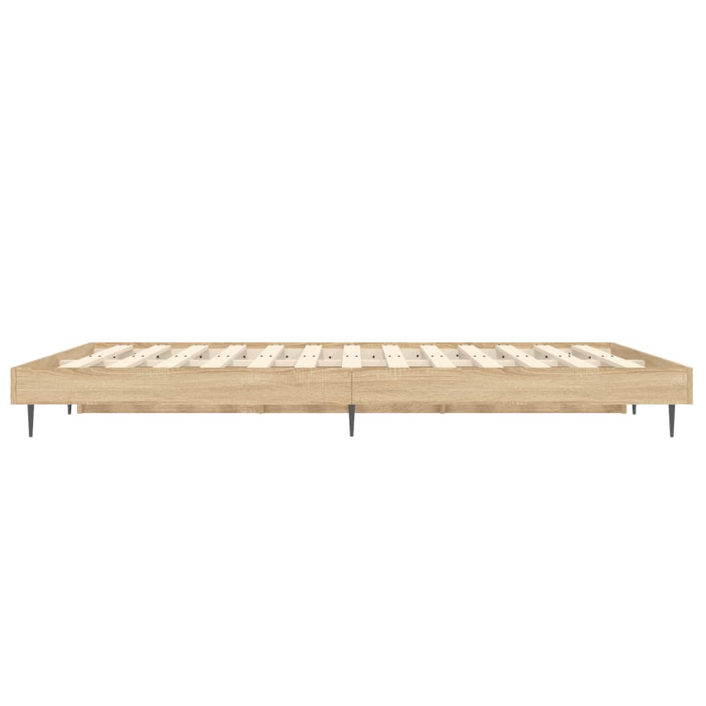 Bettgestell ohne Matratze Sonoma-Eiche 140x190 cm Holzwerkstoff