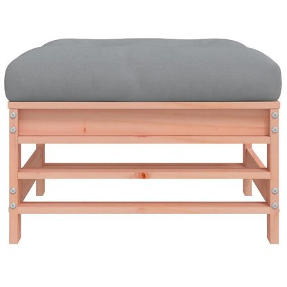 Gartenhocker mit Kissen 2 Stk. Massivholz Douglasie