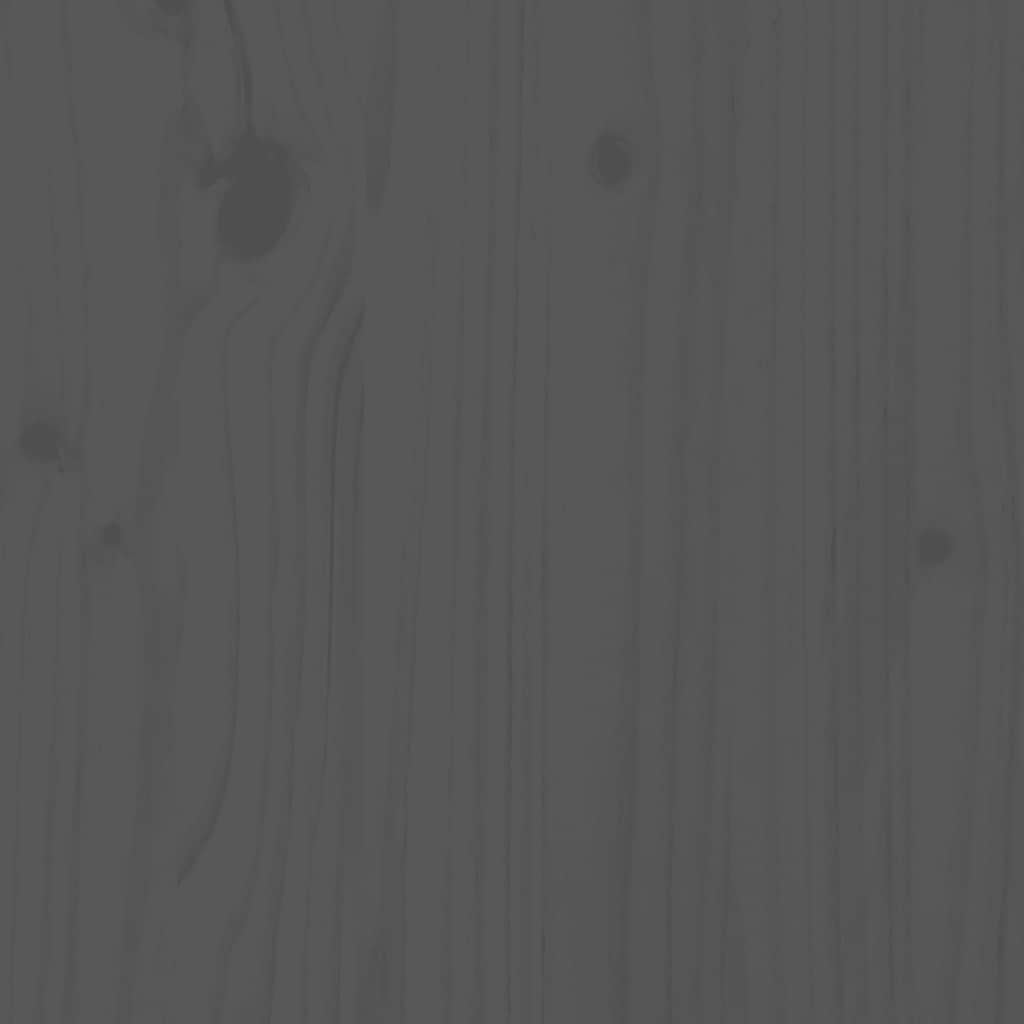 7-tlg. Gartenbar-Set Grau Massivholz Kiefer