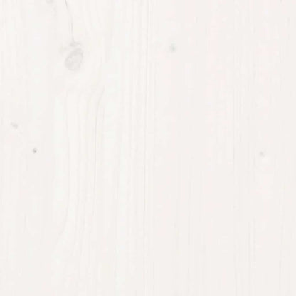 Tischplatte Weiß 110x55x2,5 cm Massivholz Kiefer Oval