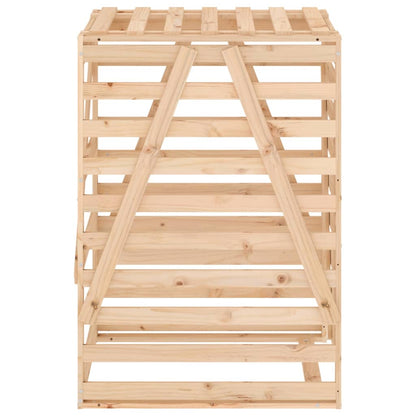 Mülltonnenbox 84x90x128,5 cm Massivholz Kiefer