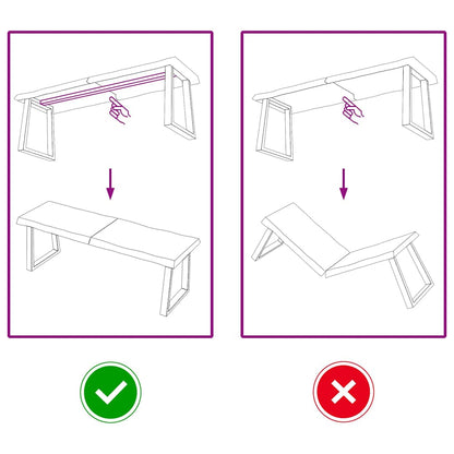 Tischplatte 120x40x(2-4) cm Massivholz Behandelt Baumkante