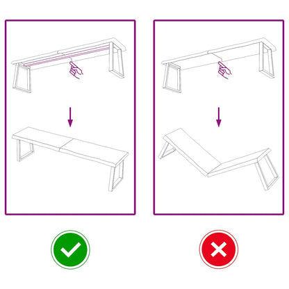 Tischplatte 160x40x(2-4) cm Massivholz Behandelt Baumkante