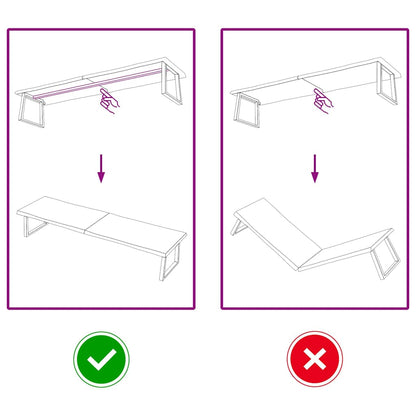 Tischplatte 220x50x(2-6) cm Massivholz Behandelt Baumkante