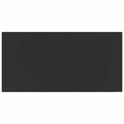 7-tlg. Garten-Essgruppe Schwarz Poly Rattan