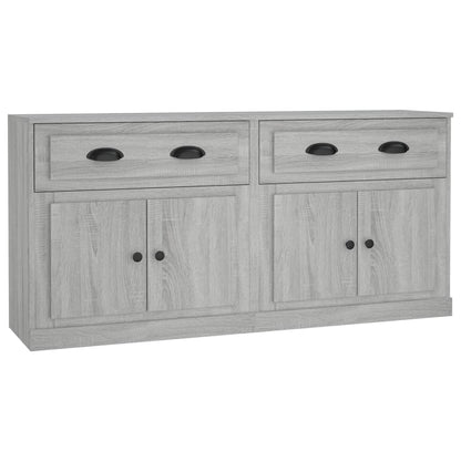Sideboards 2 Stk. Grau Sonoma Holzwerkstoff