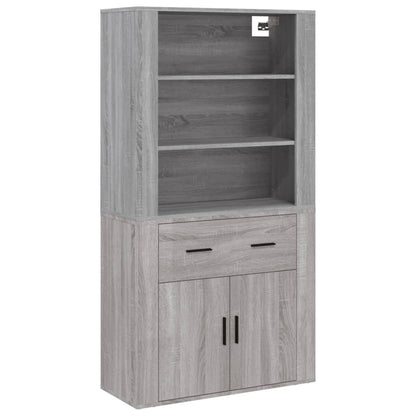 Highboard Grau Sonoma Holzwerkstoff