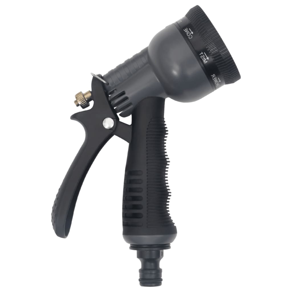 Gartenschlauch mit Sprühdüse Silbern 0,6" 15 m Edelstahl