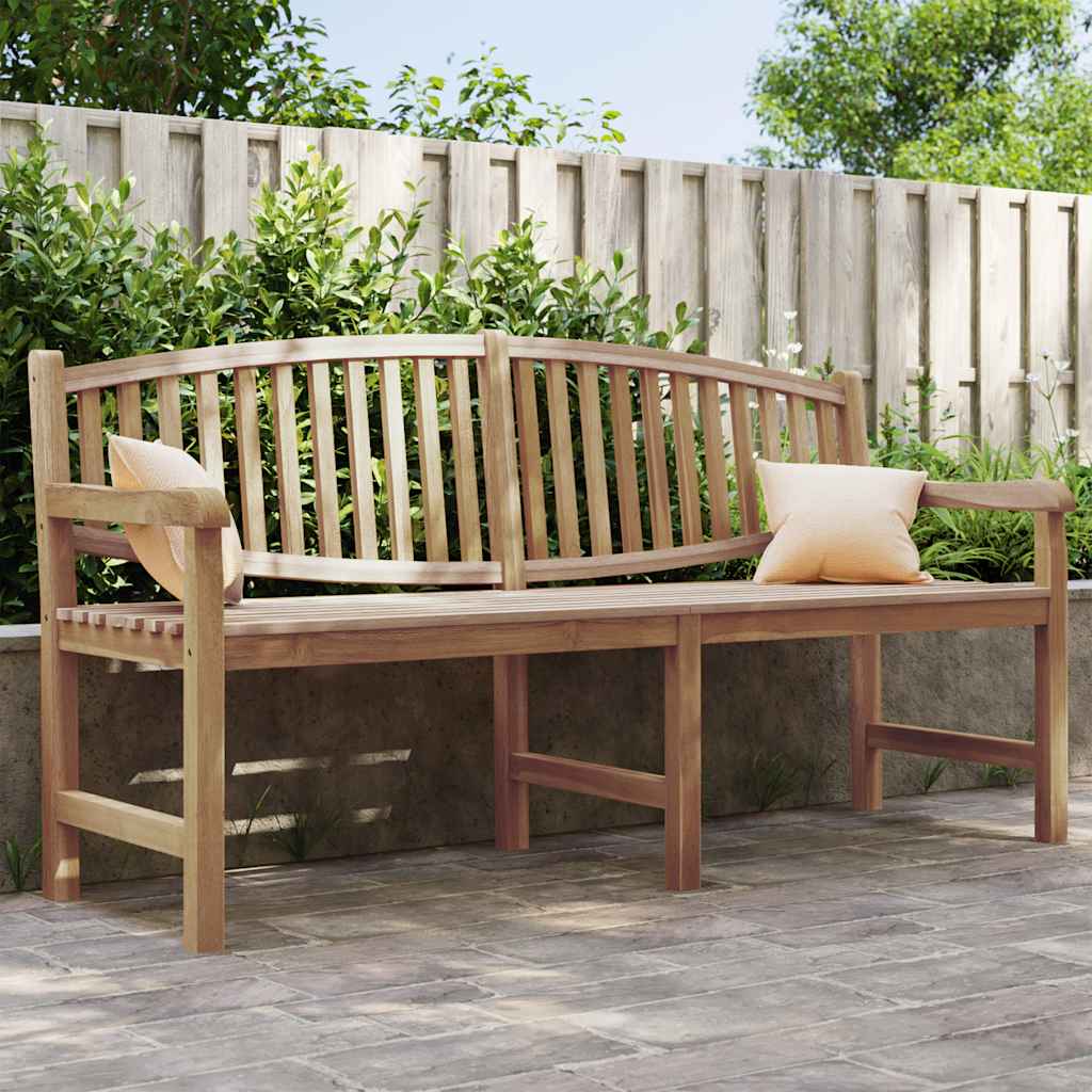 Gartenbank 179,5x60x90 cm Massivholz Teak