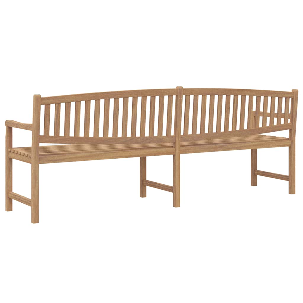 Gartenbank 228x59,5x90 cm Massivholz Teak